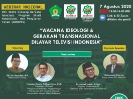 Webinar : Wacana Ideologi dan Gerakan Transnasional dilayar Televisi Indonesia